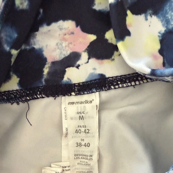 Marika Colorful Abstract Print Sports Bra and Leggings Set - Picture 2 of 4